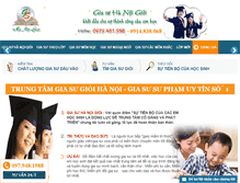 Tablet Screenshot of giasuhanoigioi.edu.vn